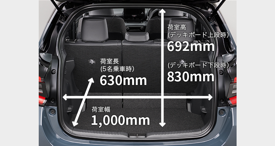 ヤリスってよく聞く名前だけど、寸法図はどうなっているのかな?